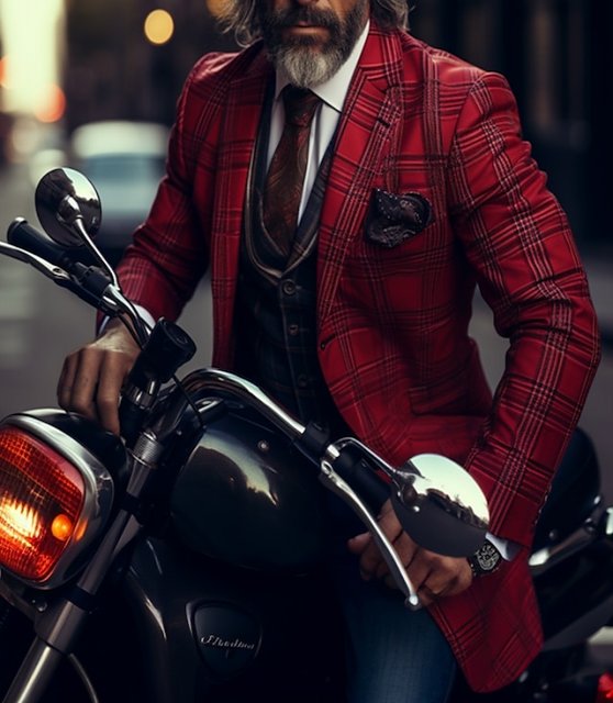 Men's Blazer Business Wedding Party Fashion Casual Spring &  Fall Polyester Plaid Button Casual / Daily Single Breasted Blazer Red